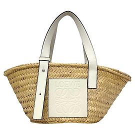 Sac Panier Small Loewe Blanc Beige