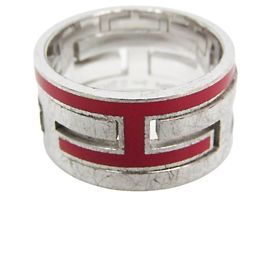 Hermès Bague Hermes Move H Silver Argenté