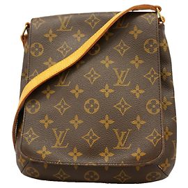 Sac à bandoulière Louis Vuitton Monogram Musette Salsa Marron