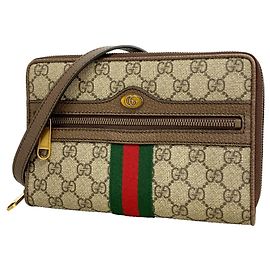 Borsa a tracolla Gucci Ophidia Marrone