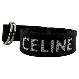 Céline Celine Black Nylon Belt Black