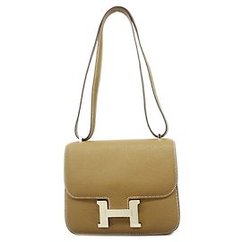 Hermès Sac à épaule Hermes Constance Mini Taupe