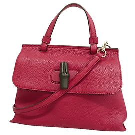 Sac à main Gucci Bamboo 370831 Rose