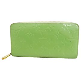 Portefeuille Zippy Louis Vuitton Vernis Vert