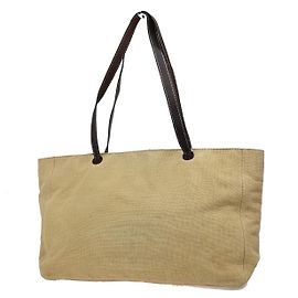 Tote Vintage Chanel em Canvas Bege