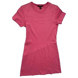 Vestido T-shirt de algodão Louis Vuitton Rosa Rosa