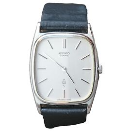 Reloj de cuarzo Seiko Chariot ref. 2620-5050 Negro Hardware de plata