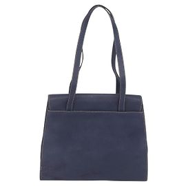 Borsa Tote Loewe in pelle blu navy Blu navy