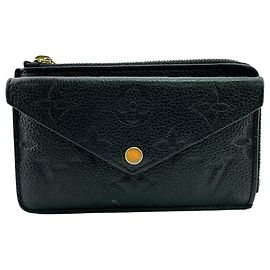 Louis Vuitton Monogram Empreinte Black Coin Purse Black