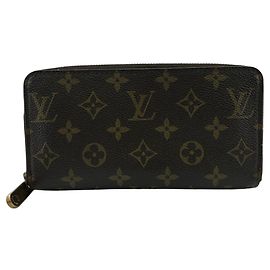 Louis Vuitton Monogram Zippy Wallet Brown