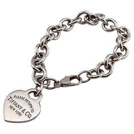 Autre Marque Pulseira de Berloques Tiffany Return to em Prata Esterlina Prata