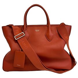Borsa Tote in pelle arancione Salvatore Ferragamo Arancione