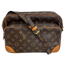 Bolso de hombro Louis Vuitton Nile Monogram Castaño