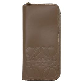 Portefeuille long rond Loewe Anagram Marron