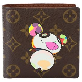 Louis Vuitton Monogram Panda Bi-Fold Geldbörse Mehrfarben Andere