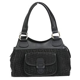 Céline Celine C Macadam Suede Noir