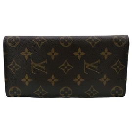 Louis Vuitton Portefeuille Brazza Monogram Leather Wallet Braun Monogramm