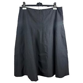 Archive Dries Van Noten Carkas Frame Midi Black Skirt Size 42 / L Autre