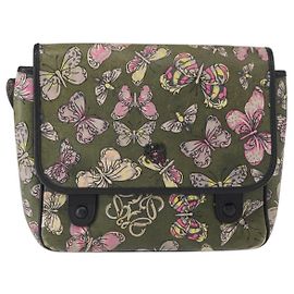 Loewe Messenger Printed Leather Small Grün