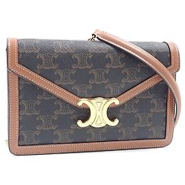 Céline Bolso de hombro con cadena Celine Camello
