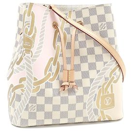Bolsa de Ombro Louis Vuitton Damier Azur NeoNoe MM Outro