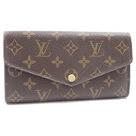 Carteira Longa Bi-fold Louis Vuitton Monogram Marrom Monograma
