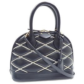 Louis Vuitton Alma BB Maltage Handbag Black