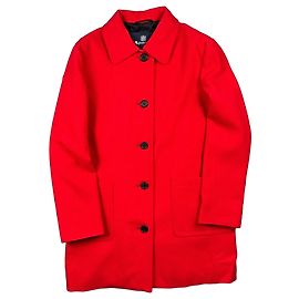 Aquascutum Red Wool Blend Coat Large Classic Regular fit Size 14 / L Other