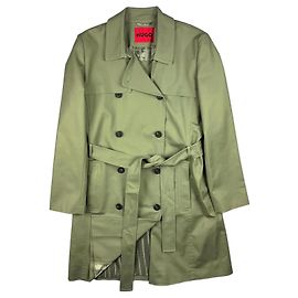 Hugo Boss Makaras-2 Gabardina cruzada verde Otro