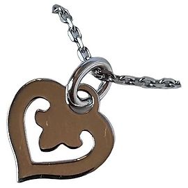 O.J. Perrin Collar OJ Perrin Légendes Colgante Corazón Oro Blanco Plata