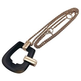 Hermès Collana Ecuillère Metal HERMES Nero