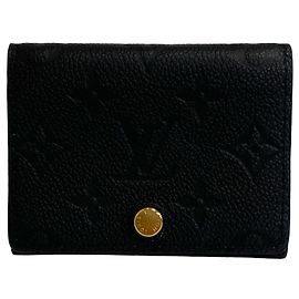 Louis Vuitton Monogram Empreinte Card Case Black