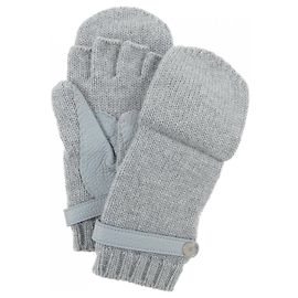 Hermès Gants en cachemire gris Hermes Baltimore Clou de Selle Marron
