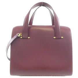 Sac à main Cartier en cuir rouge Rouge
