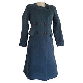 Isabel Marant Blue Wool Coat Blue