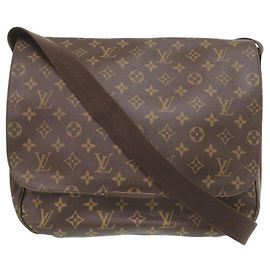 Louis Vuitton Messenger Bobour MM Monogram Schultertasche Braun Monogramm