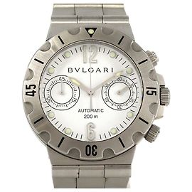 Bulgari Relógio automático Bvlgari Scuba Chrono SCB38S em aço inoxidável Outro