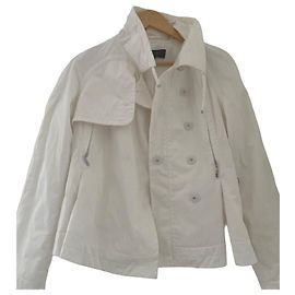 Escada Sport weiße Polyesterjacke Weiß