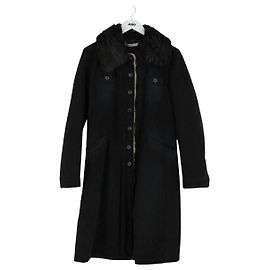 Cappotto in pelliccia nero Prada Nero