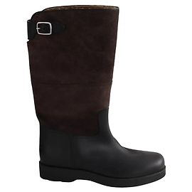 Loro Piana Stiefel aus braunem Wildleder Braun