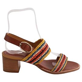 Saltos Vanessa Bruno em couro multicoloridos Multicor