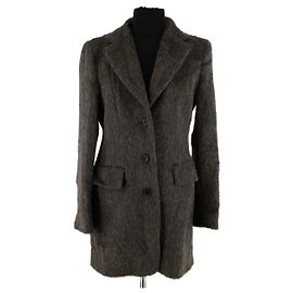 Cappotto Max Mara in lana grigio Grigio