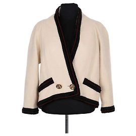 Giacca Chanel in cashmere beige Beige