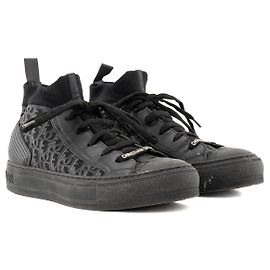 DIOR - Walk'n'Dior Sneaker aus schwarzem Canvas (T37) Schwarz