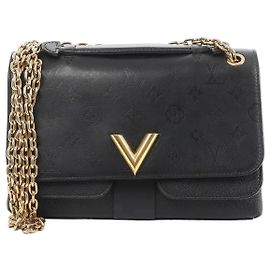 Borsa a tracolla Louis Vuitton Very Monogram Shadow in Black M42899 Nero