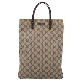 Gucci Joy Plus Flat GG Coated Canvas Medium Beige