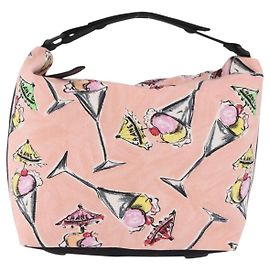 Chanel Ice Cream Sundae Printed Canvas Small Rosa