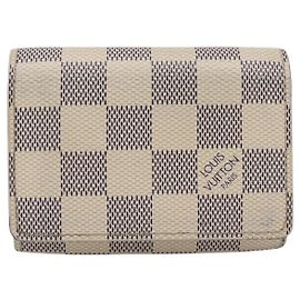 Louis Vuitton Envelope Visitenkartenetui Damier Weiß