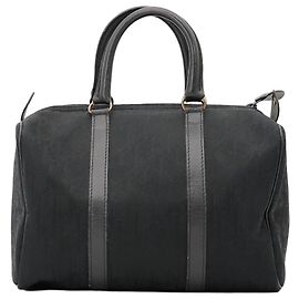Sac Boston Christian Dior Monogram Canvas Black Noir