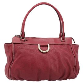Gucci D Ring Guccissima Leather Large Rosso